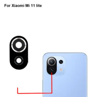 For Xiaomi Mi 11 Lite Replacement Back Rear Camera Lens Glass Parts For Xiaomi Mi11 Lite test good Xiao Mi 11Lite Glass lens