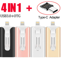 USB Flash Drive 256GB 128GB 64GB 32GB OTG USB3.0 16GB 8GB Pen Drives USB Stick pendrive for iPhone iPad iPod APPLE usb 3,0