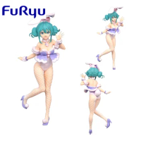 FURYU Original Anime Figure Virtual Singer Hatsune Miku White Bunny Girl Lavender Action Figure Toys for Kids Gift Model Dolls
