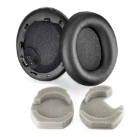 WH 1000XM4 Protein Leather Replacement Ear Pads for Sony WH1000XM4 Headphones Earpads, Headset Ear Cushion Repair Partswith Pad