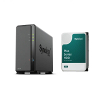 【Synology 群暉科技】搭HAT3300 4TB x1 ★ DS124 1Bay NAS 網路儲存伺服器