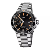 ORIS Jam Tangan Pria Oris Aquis 01-743-7733-4159-07-8-24-05PEB Small Second Date Black Dial Stainles