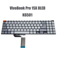Russian US Keyboard for Keyboards For ASUS VivoBook Pro 15X OLED K6602 K6602zc K6602ze K6602ze K6602hc K6602vv With Backlight