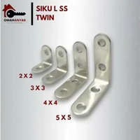 6 PCS Siku L Ambalan Siku Siku Rak Stainless Steel Bahan Tebal & Tipis TEBAL 15x15cm Siku L Stainles