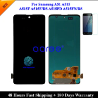 OLED LCD With fingerprint For Samsung A51 2020 A515 LCD A515F lcd For Samsung A515 A515F LCD Screen Touch Digitizer Assembly