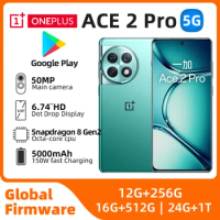 Original OnePlus Ace2pro Ace 2 Pro 5G Mobile Phone Snapdragon8 Gen 2 6.74inch 3D 5000mAh SuperVOOC Charge 50MP NFC used phone
