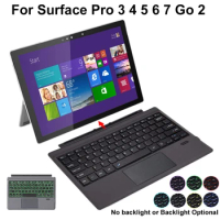 Bluetooth Keyboard For Microsoft Surface Pro 3 4 5 6 7 Go 2 Wireless Backlight Touchpad Keyboard Tablet PC Laptop Gaming Keyboar