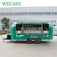 WECARE Food Car Pizza Taco Truck Mobile Coffee Juice Bar Trailers Cupcake Fried Chicken Food Truck with Tent