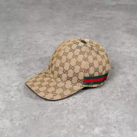 GUCCI Topi GUCCI GG SUPREME BEIGE CAP 100% ORIGINAL