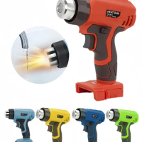 Portable Heat Gun Cordless Electric Heat Gun with 4 Nozzle For Makita/Dewalt/Milwaukee/Bosch/Black Decker 18V 20V Li-ion Battery