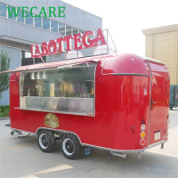 WECARE CE/VIN Certificate Mobile Bar Coffee Shop Cart Food Van Trailer Food Truck Fully Equipped for Sale