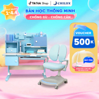 Bàn học cho bé Chilux Smart V cao cấp, thông minh chống gù, chống cận, bảo hành 5 năm