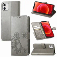 Sculpture Emboss Leather Case for Apple iPhone 12 (6.1in) Cover Flip Card Wallet Book iPhone12 iP12 A2172 A2402 A2403
