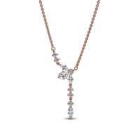 【Pandora 官方直營】璀璨浮游花墜飾短項鏈-絕版品