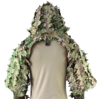 Sniper Ghillie Viper Hood Breathable Tactical Sniper Ghillie Suit Foundation for Hunting Airsoft Paintball Ghillie Jacket