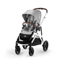 【德國 Cybex】 Gazelle S 雙胞胎推車/手足推車/雙寶車(5色可選)_安琪兒#第二座椅_銀管冰川灰-第二座椅,銀管冰川灰