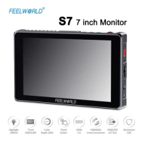FEELWORLD S7 7 inch Monitor 12G-SDI HDMI2.0 4K HDR/3D LUT 16:10 IPS Panel Touch Screen Display Screen Camera Field Monitor