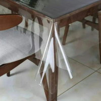 Taplak Meja Plastik/Plastik Mika Bening Ukuran 220 x 137 TEBAL