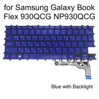UK GR Korean Backlit Keyboard for Samsung Galaxy Book Flex 930QCG NT930QCG NP930QCG-K01HK K02HK K02CN K01US K01UK K01SE German