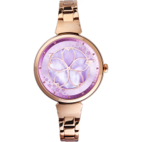 【Relax Time】年度設計錶款 綻放系列 櫻花手錶-粉紫 畢業禮物(RT-72-6)