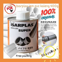 Lem fox Isarplas super kaleng / lem khusus pipa PVC / Fox lem pipa PVC kaleng 400grm