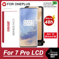 100% Original 6.67" Display Replacement For OnePlus 7 Pro AMOLED LCD Display Touch Screen Digitizer Assembly For 1+7 Pro