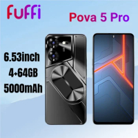 FUFFI Pova 5 Pro Smartphone Android 6.53 inch 5000mAh Battery 64GB ROM 4GB RAM Mobile phones 16MP Camera Original celulares