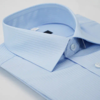 【金安德森】藍色吸排窄版長袖襯衫-fast