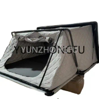 Top roof tent annex Thermal cotton Triangular aluminum hard shell roof tent car rooftop tent