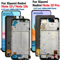 For Xiaomi Redmi Note 10 Pro LCD With Touch Screen Digitizer For Redmi Note10 Note 10s m2101k7bny M2101K7AI, M2101K7AG Display