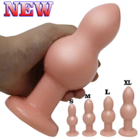 New Anal Butt Plug Pull Beads Anal Dildo Large Anal Plug Vagina Masturbator Dilator Massager Adult Anal Sex Toys For Woman Men