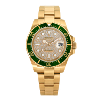 Valentino Coupeau 范倫鐵諾 古柏 滿天星陶瓷水鬼腕錶(金殻/綠框)