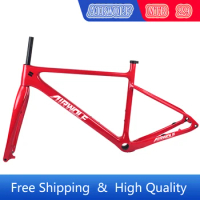 Airwolf Carbon Frame XC Mtb Frame Include Fork 29 Boost 148mm Internal Cable S M L XL Hardtail Mountain Bike Frameset With Fork