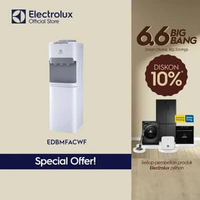Electrolux Dispenser Air Galon Atas Putih - Child Lock - Kompresor R600 Ramah Lingkungan - Air Sedin