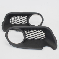 2pcs For VW Touareg 2003 2004 2005 2006 2007 Car-Styling Front Bumper Fog Lamp Fog Light Lower Grille Cover With Hole