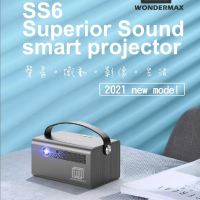 【Wondermax】SS6影音系智慧型高亮度投影機(Wondermax 投影機 FHD 4K 流明 露營 追劇 電視 投頻 投影 無線)