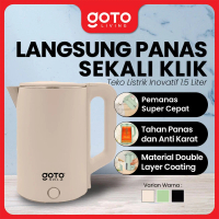 (Crazy Deal) Goto [COD] Sola Electric Kettle Teko Listrik Pemanas Air Stainless Steel