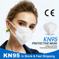 Reusable FFP3 KN95 Mask Valved Face Mask Respirator kn95 ffp2 ffp3 Face Mask 6 Layer Protection Anti-dust Mask Face Protective