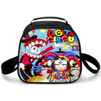 Cartoon Magical Numbers Circus Lunch Bag Student Back-to-School Simple Ice Bag THE AMAZING DIGITAL CIRCUS Lunch Box Bag Portable