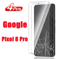 2/4Pcs Tempered Glass For Google Pixel 8 Pro Screen Protector Glass Film
