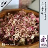 Bunga Kecombrang Iris Kering - Rempah Kering Kualitas Premium by Jamu Gendul 88 Sudah BPOM dan Halal