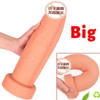 2023NEW Huge Simulation Dildo Female Masturbation Super Large Sucker Dildo Realistic Penis Soft Silicone Long Dildo Massager