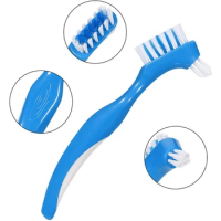 12 Pack Denture Brush Hard Denture Cleaning Brush False Teeth Brush Toothbrush