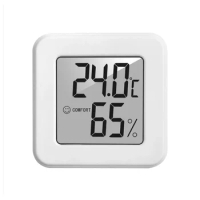 Mini LCD Digital Thermometer Hygrometer Indoor Electronic Temperature Hygrometer Sensor Meter Smiling Face Display