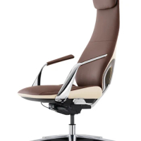 Light luxury boss chair leather office chair Italian fashion president Swivel chair ergonomic study computer chair large class c