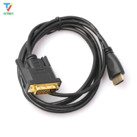 500pcs/lot High Speed Male/Male Gold HD HDMI to DVI-D 24+1 Pin Male to Male Monitor Display Adapter Cable For LCD DVD HDTV cheap