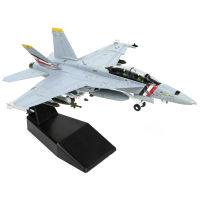 Model Pesawat Logam Diecast, 1/100 F/A-18F Super Hornet VFA-2, Set Pejuang F18F, Gaya Tentera, denga