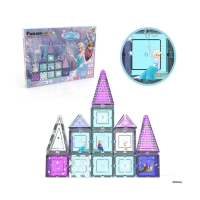 【PicassoTiles】畢卡索 PTD70彩繪磁力片積木 冰雪奇緣 49pcs