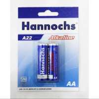 Baterai/Battery Hannochs Alkaline A22 AA ISI 2 PCS AF