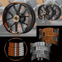 For KTM 390 1050 1190 1290 Adventure RC8 620 LC4 Super 620 RXC Reflective Motorcycle 17'' 19'' Wheel Rim Stripe Stickers Decal